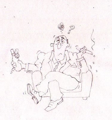 Chef - Skizze - Illustrationen Doris Maria Weigl / Comic