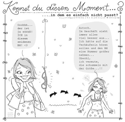 Emma kauft ein - Vektorgrafik- Illustrationen Doris Maria Weigl / Comic