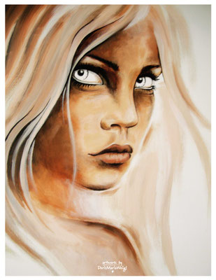 *Emotion* - Acryl auf Leinen, 60 x 80 cm - Illustratorin Doris Maria Weigl - DMW