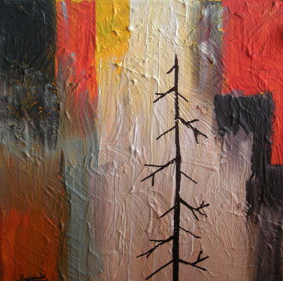 "leer" - Acryl auf Leinen - Doris Maria Weigl
