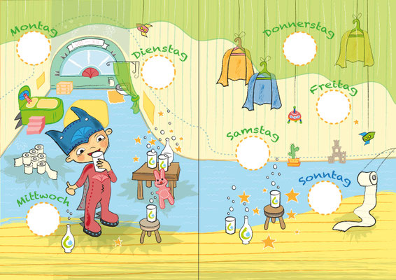 Superhelden 1 - Vektorgrafik - Illustrationen Doris Maria Weigl / Kinderbuch