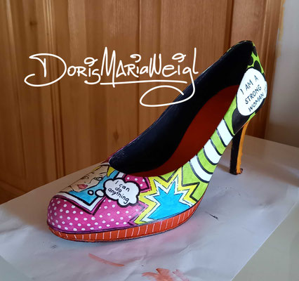 Alte Schuhe bemalt 2 - Doris Maria Weigl - Illustrationen