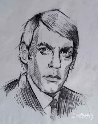 Donald McNicol Sutherland - Bleistift Portrait - Doris Maria Weigl