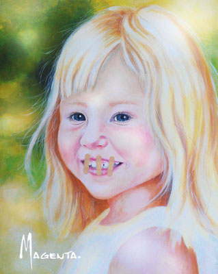 *Ida* - Acryl auf Leinen, 80 x 100 cm - Illustratorin Doris Maria Weigl -  DMW