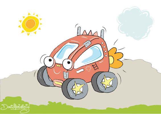 Fahrzeuge Mini - Vektorgrafik - Illustrationen Doris Maria Weigl / Kinderbuch
