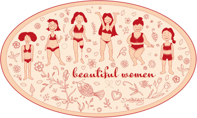 beautiful Women - Vektorgrafik- Illustrationen Doris Maria Weigl / Comic
