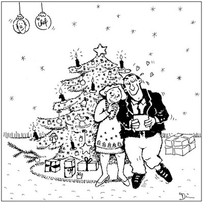 Weihnachten - Tusche - Illustrationen Doris Maria Weigl / Comic