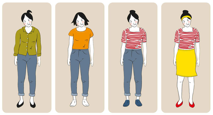 Garderobe - Vektorgrafik - Illustrationen Doris Maria Weigl / Menschen