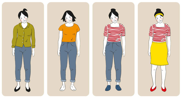 Garderobe - Vektorgrafik - Illustrationen Doris Maria Weigl / Menschen