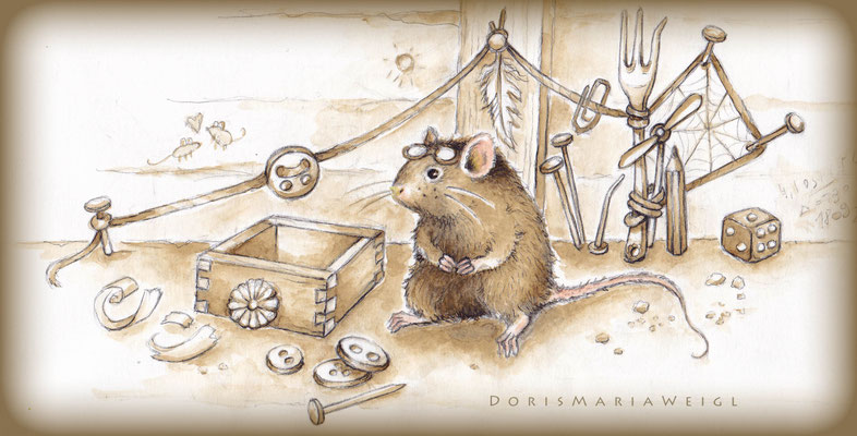 Maus in Sepia - Doris Maria Weigl - Illustrationen