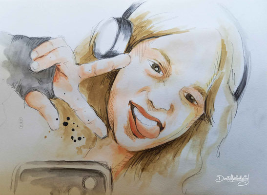 Aquarell *sb* - Illustrationen Doris Maria Weigl / Portrait