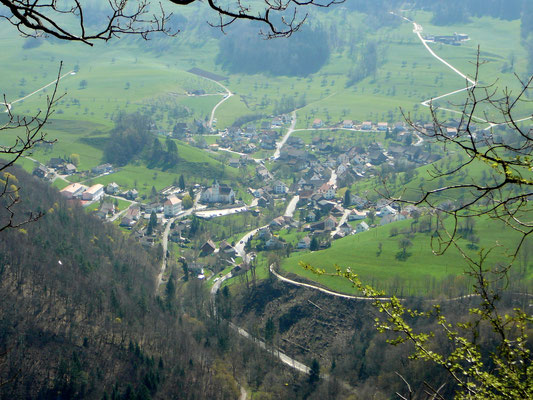 Blick auf Bärschwil-Dorf von der Hörnle