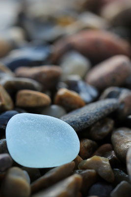 Stein am Strand in Dänemark