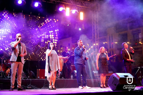 Velada musical con el grupo Veld en la Plaza de los pescadores en Candelaria