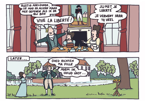 Spoekie - stripverhaal over de geschiedenis van de Fraeylemaborg - Margriet Westerhof en Christa Moesker