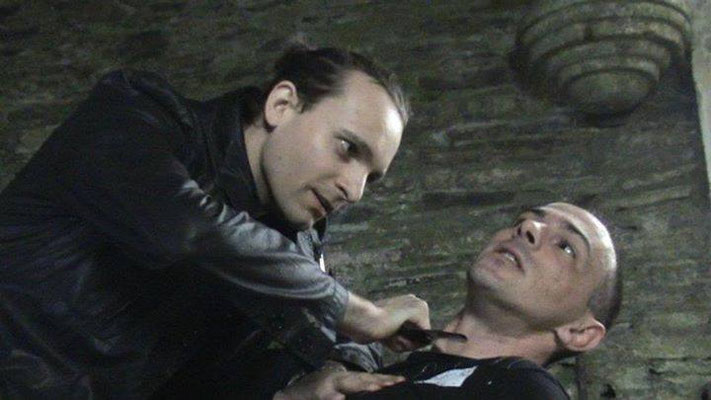Inophis et Olivier Feunteun sur le tournage " Abalam "