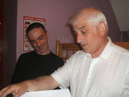 Olivier Feunteun et Jean-Paul Gourlay sur le tournage
