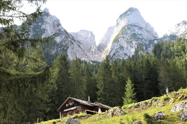 Eine alte Almhütte - aber noch gut erhalten!