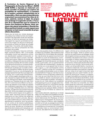 Marie José BURKI / CRP — L'art même, 2017