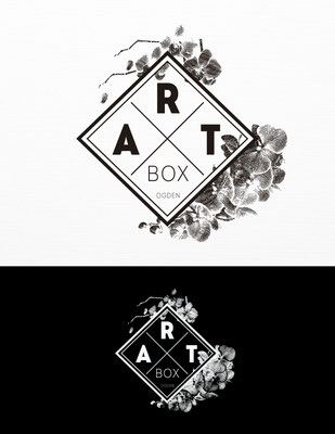 Propuesta de logo para Art Box, tienda de regalos, hogar, arte, jardín y alimentos gourmet | Logo proposal for Art Box, retail store with gifts, home goods, art, garden, and gourmet food sections