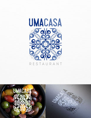 Propuesta de logo para Uma Casa, un restaurant contemporáneo Portugués ubicado en San Francisco, California | Logo proposal for Uma Casa, a contemporary Portuguese restaurant located in San Francisco, California