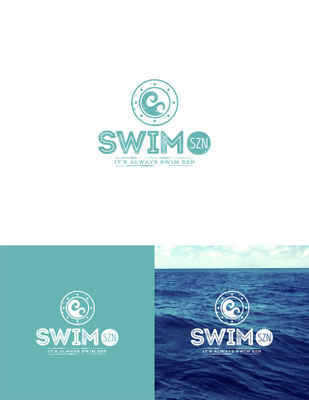 Diseño de logo para Swim Szn, una compañía que vende trajes de baño y accesorios para playa | Logo design for Swim Szn, a company that sells beach and swim apparel.