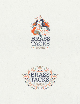 Propuesta de logo para Brass Tacks Home, una compañía que ofrece servicios de diseño de interiores | Logo proposals for Brass Tacks Home, a company that offers interior design services