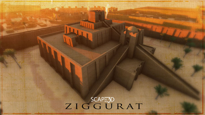 Ricostruzione virtuale della ZiGGURAT sumera - Laboratorio di Architettura  e Sperimentazioni