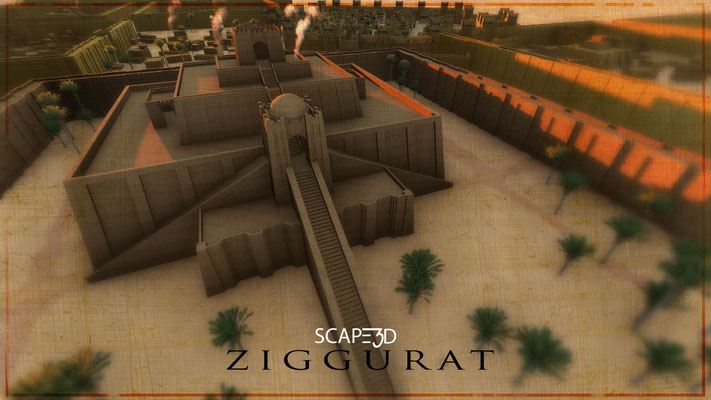 Ricostruzione virtuale della ZiGGURAT sumera - Laboratorio di Architettura  e Sperimentazioni