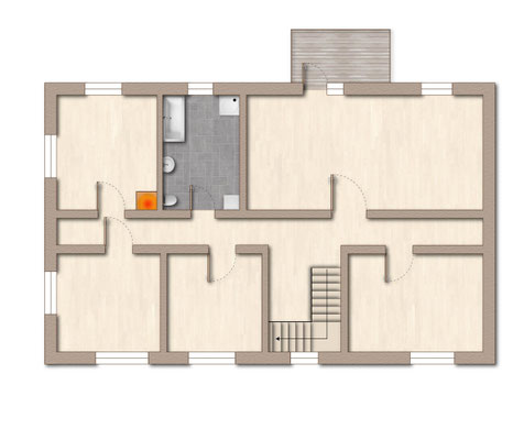 Grundriss leer, Obergeschoss