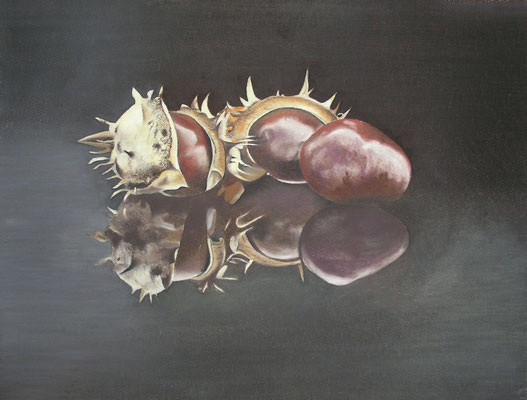 Licht und Schatten, Öl-Pastellkreide, 43 x 55 cm, 2015