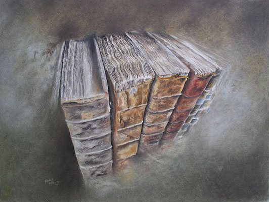 Wissen, Öl-Pastellkreide, 47 x 61 cm, 2014  