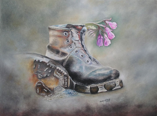 Beinwell, Öl-Pastellkreide, 44 x 60 cm, 2013  