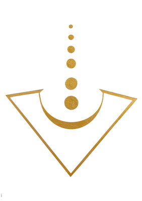 8- Alta Frecuencia- Acrílico sobre papel- 2025 - ©Maria de la Vega-Spiritus DLV