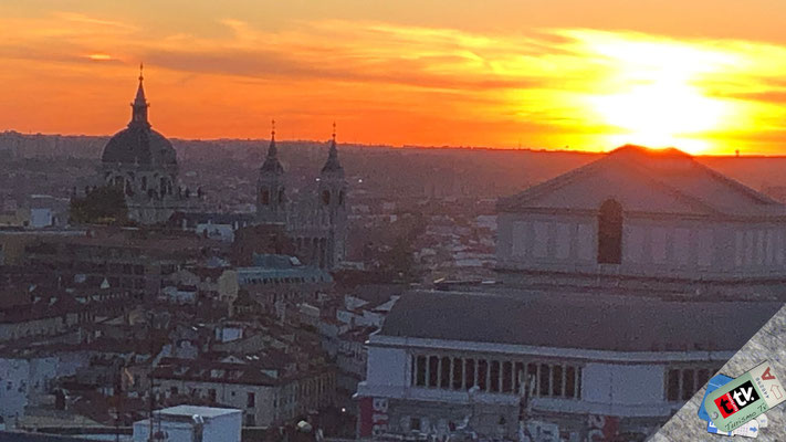 España  atardecer en Madrid