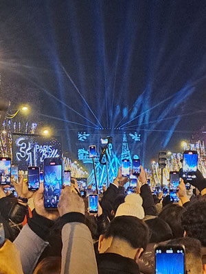 El Arco del Triunfo en Año Nuevo