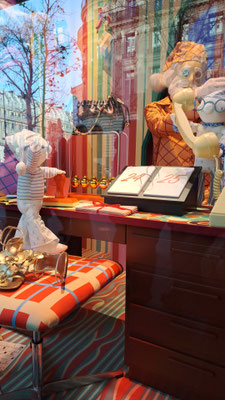 Vidrieras de Printemps en Navidad