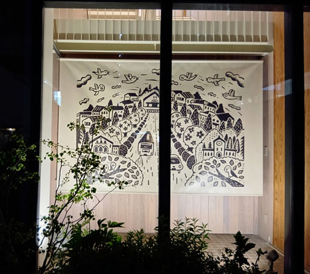 村田エミコ　木版画　絵本 版画作家　世界堂　額装付き　シマリス 村田エミコ木版画絵本 版画作家世界堂額装付きシマリス