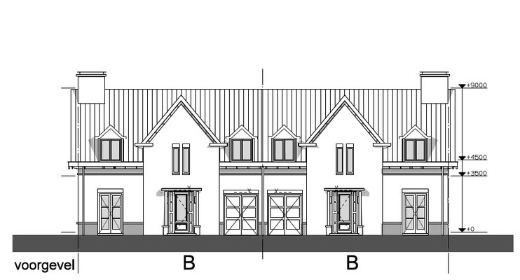 4 geschakelde woningen te Rijswijk