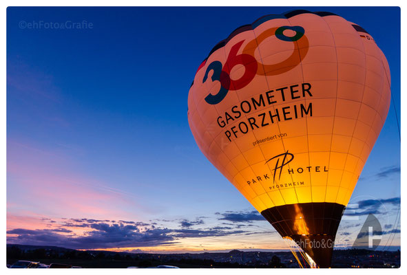 Ballonname: »Gasometer« Volumen: 6.000 m3