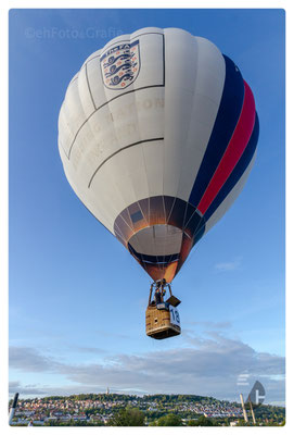 Ballonname: »Never Surrender« Volumen: 2.200 m3 • Pilot Stephan Wittich, DE