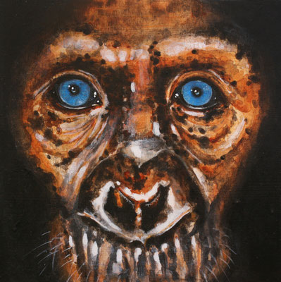 &SIE, 2025, Acryl auf Leinwand, 15 x 15 cm 