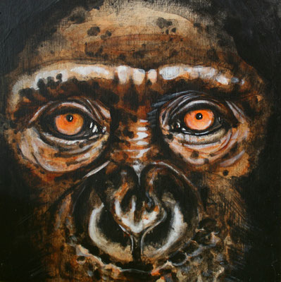 &ER, 2025, Acryl auf Holz, 15 x 15 cm 