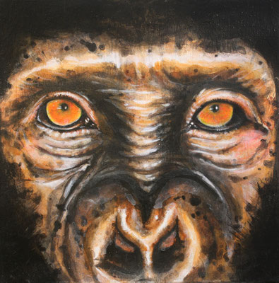 &SIE, 2025, Acryl auf Leinwand, 15 x 15 cm 