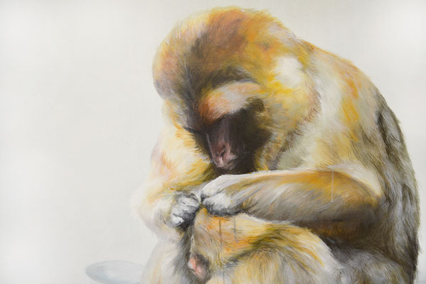 Ausschnitt aus Instinkt, 2012, Acryl auf Leinwand, 240 x 150 cm (Privatbesitz//private collection)