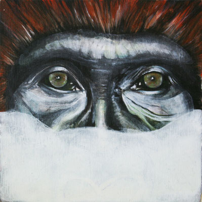DU, 2025, Acryl auf Leinwand, 15 x 15 cm