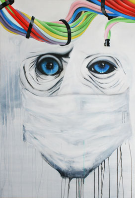 WIR, IHR, SIE - JULOLO, 2019, Acryl auf Leinwand, 110 x 160 cm (private collection)