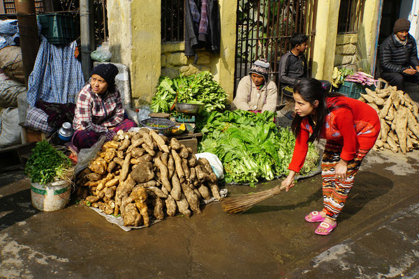Marktsituation in Darjeeling...