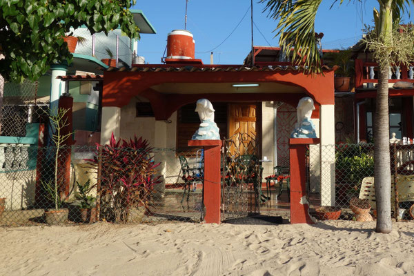 Terrasse de la Casa Mesa donnant sur la plage 