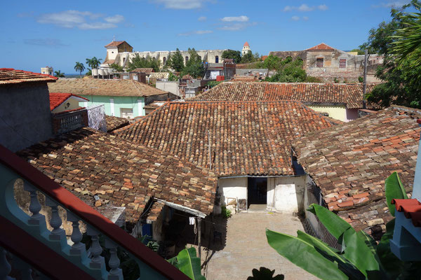 Hostal Barcelo à Trinidad, vue sur les toits